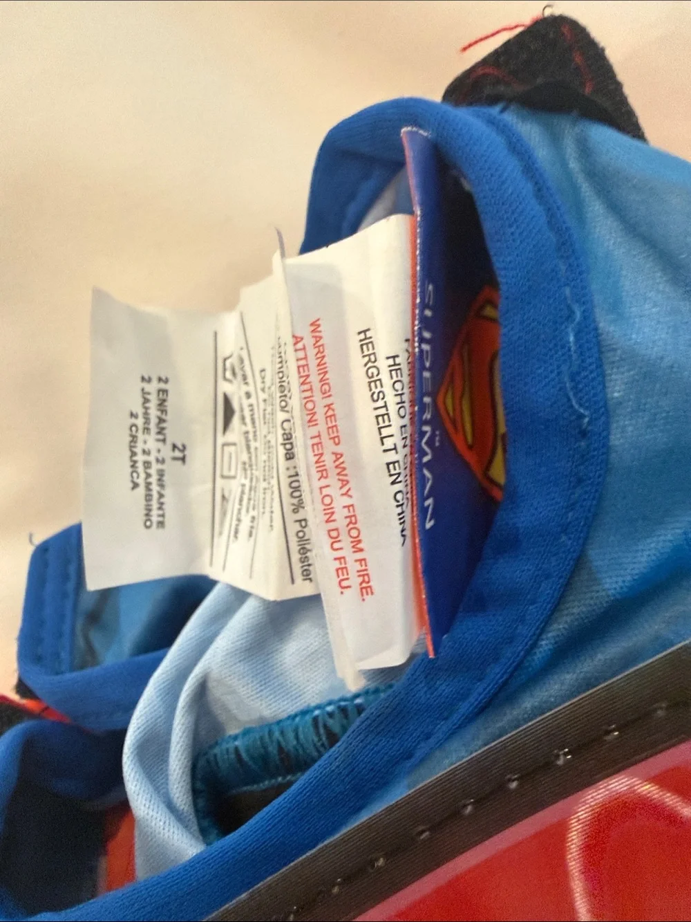 Superman 2T Costume - Muscle Suit with Cape